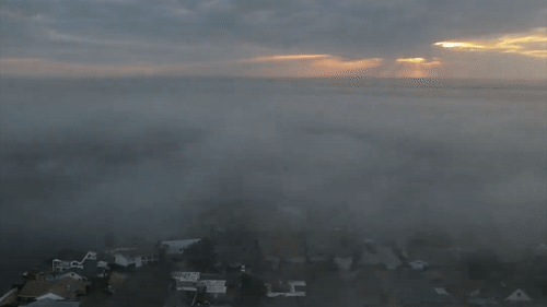 Dao du lich o My bi suong mu bao phu qua goc quay timelapse hinh anh