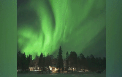 Ngam cuc quang xuat hien tren bau troi Phan Lan hinh anh