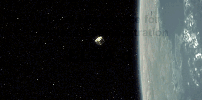 Ve tinh nam cham co the hut rac trong khong gian hinh anh