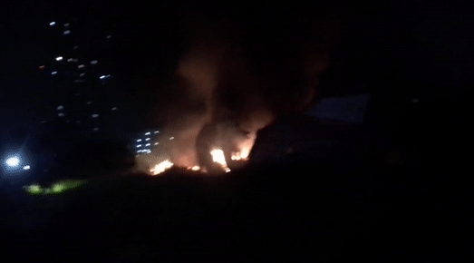 Nghia dia may bay boc chay o Thai Lan hinh anh