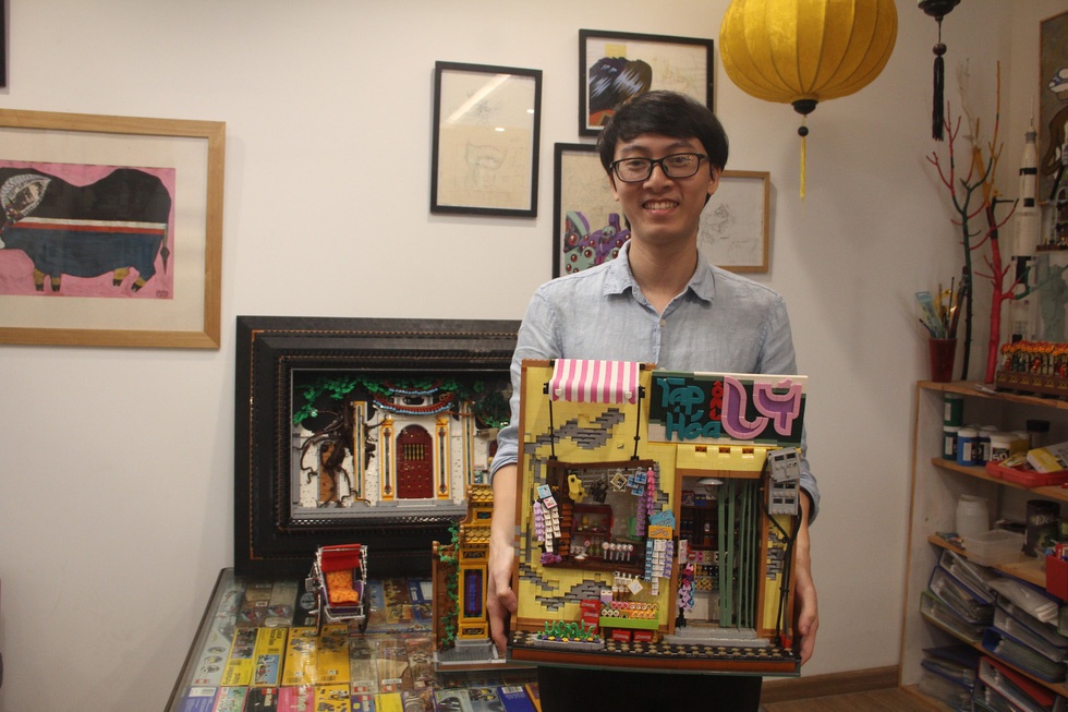 Khung canh Viet Nam duoc tai hien doc dao bang Lego hinh anh