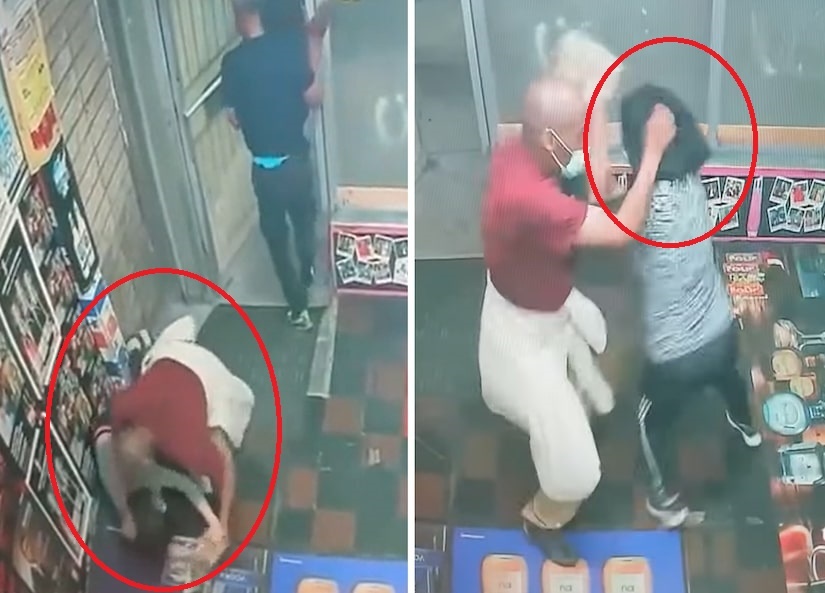 Hai nguoi goc A bi danh dap trong cua hang o My hinh anh