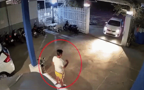 Nguoi dan ong bi oto dam trung khi dang huong dan do xe hinh anh