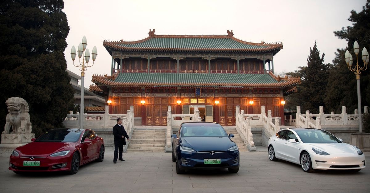 Oto Tesla bi han che tai Trung Quoc vi lo ngai gian diep hinh anh