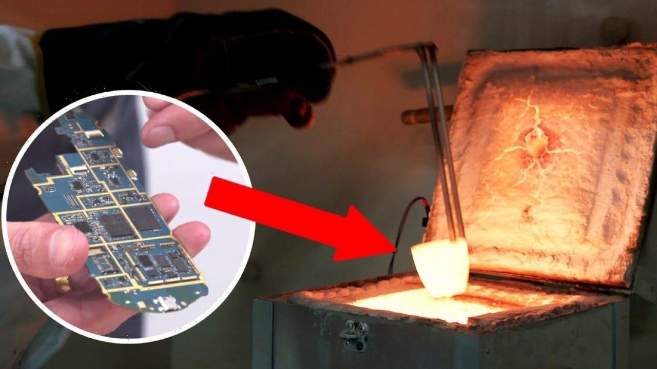 Dung vi khuan de loc lay vang tu mach dien tu hinh anh