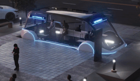 Duong ham danh rieng cho xe Tesla o Las Vegas hinh anh