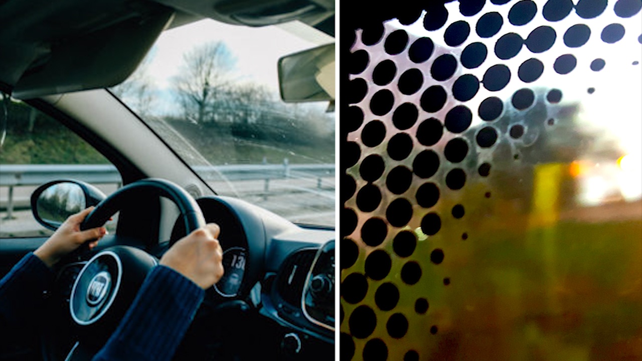 Vi sao o goc kinh chan gio tren oto xuat hien nhung cham den nho? hinh anh