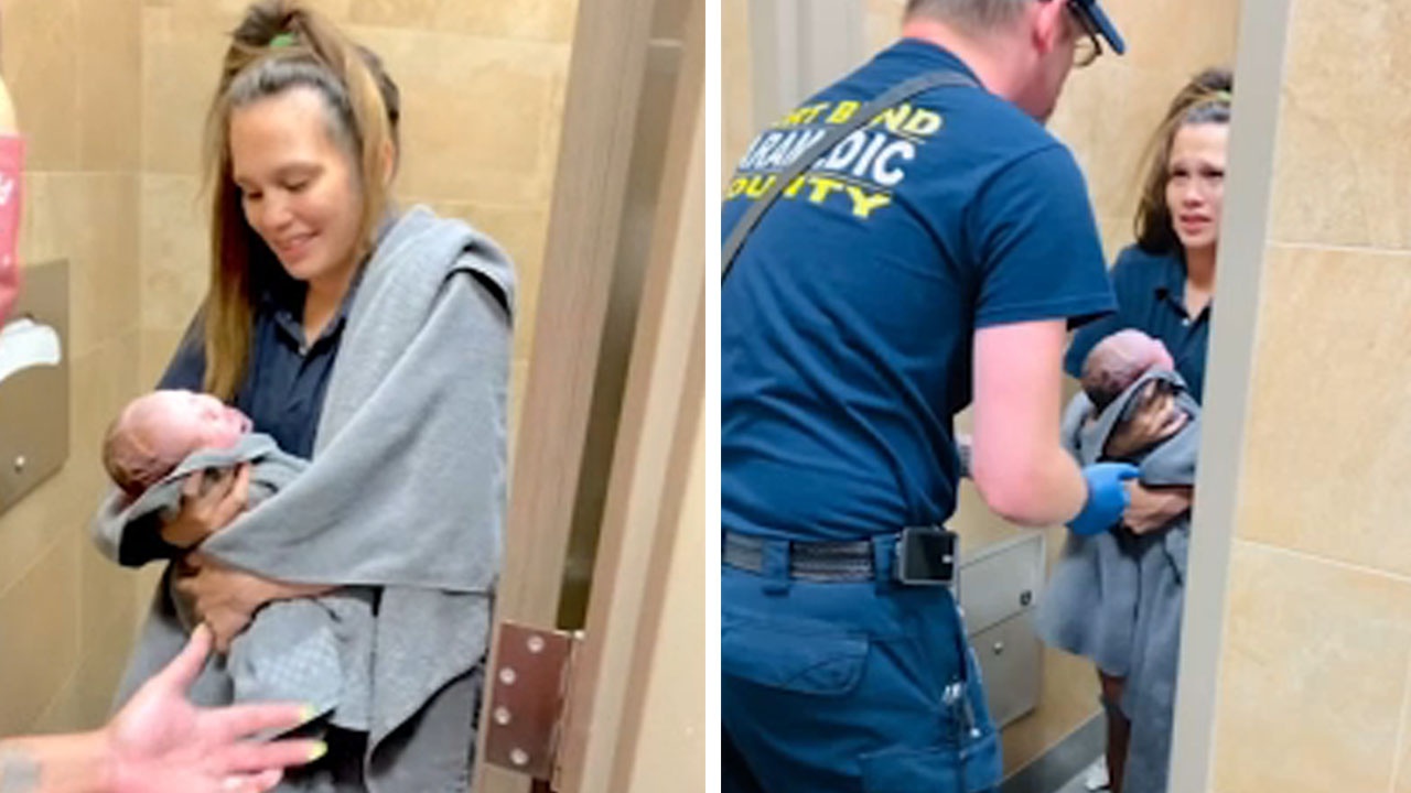 Thai phu My bat ngo sinh con ngay tai tram xang hinh anh