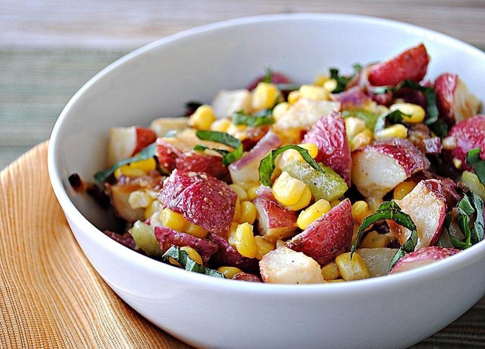 Cong thuc lam salad khoai lang tron ngo de an ngay nong hinh anh