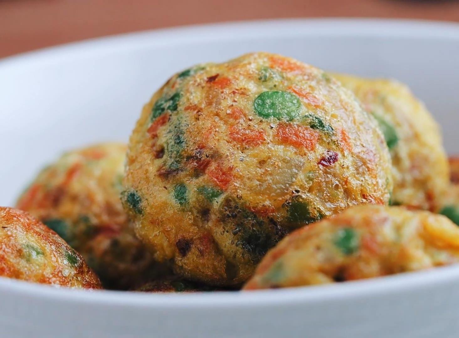 Trung vien rau cu - mon nhanh gon cho nguoi it thoi gian nau nuong hinh anh