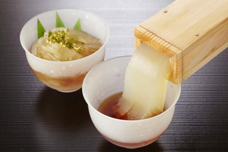 Mi thach Nhat Ban nghin nam tuoi, mon an thanh mat doc dao hinh anh