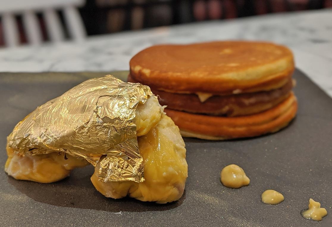 Sau rieng phu vang 24K, mon trang mieng sang chanh hut khach hinh anh