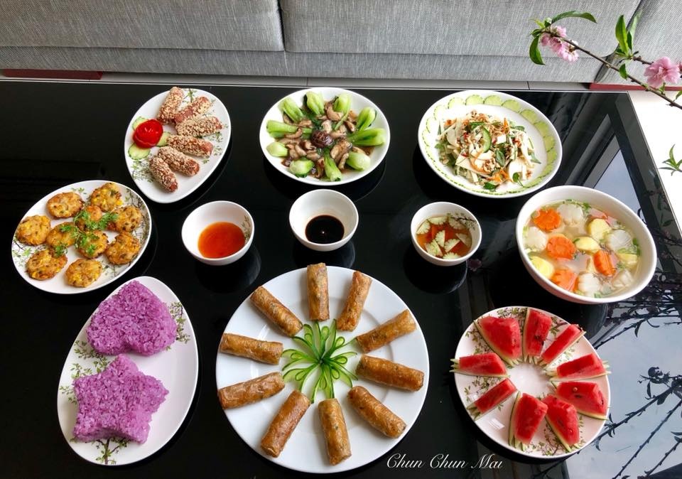 mâm cơm rằm tháng Giêng ảnh 4 mam com ram thang Gieng anh 4
