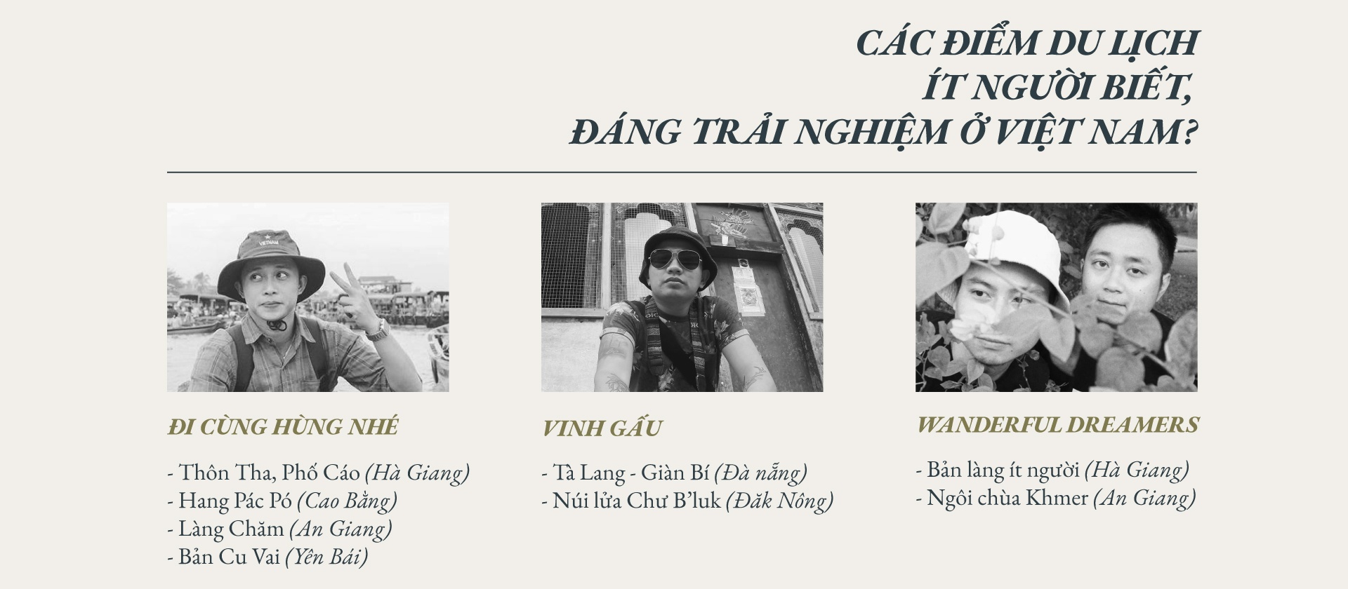điểm du lịch ít người biết ở Việt Nam  ảnh 1 diem du lich it nguoi biet o Viet Nam anh 1