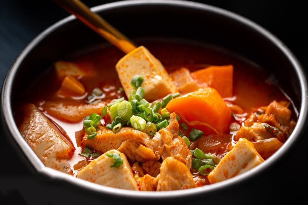 Cach nau canh ga, dau hu non cho ngay ret hinh anh