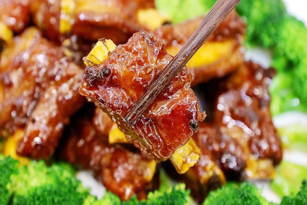 Cach lam suon heo sot xi dau hinh anh