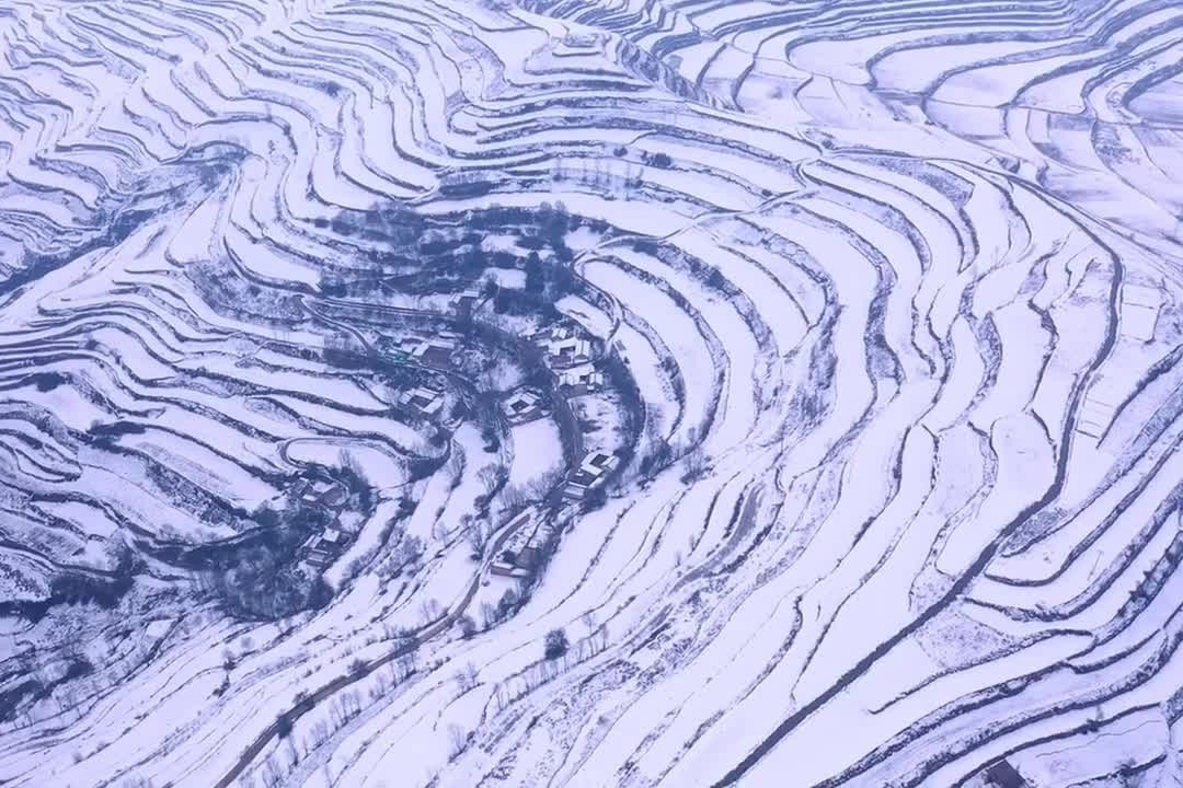 Tuyet phu trang ruong bac thang 13 trieu m2 o Trung Quoc hinh anh