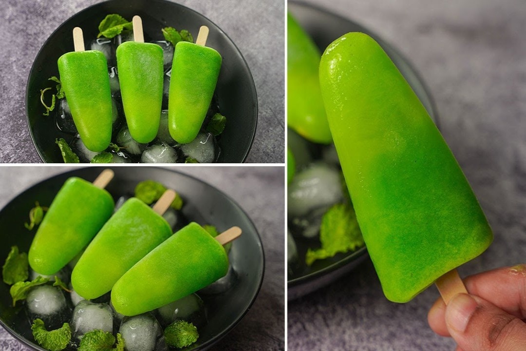 Meo lam kem xoai xanh thom mat khong can sua dac hinh anh