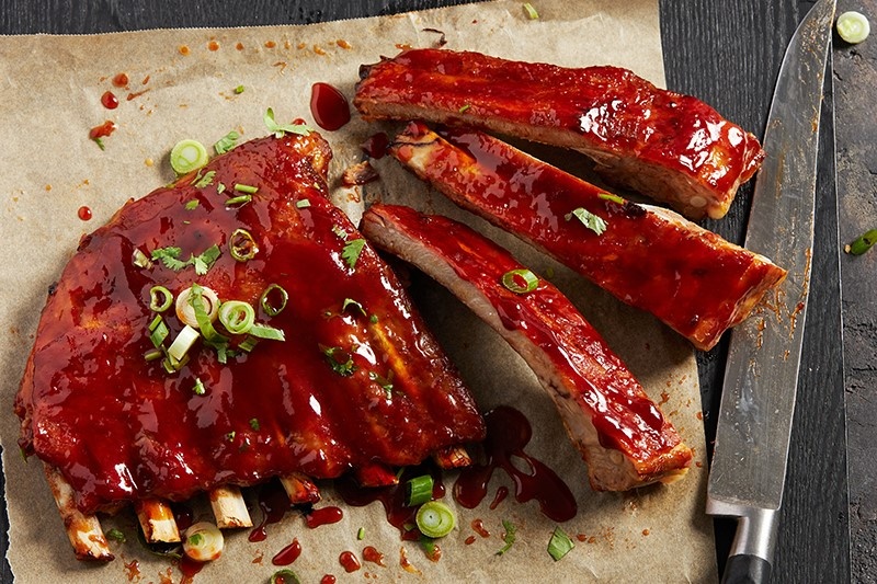 Cach uop va nuong suon cay kieu Han Quoc hinh anh