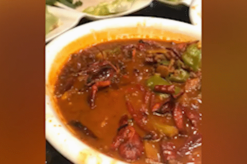 Dang an do, thay tom hum dong day trong dia hinh anh