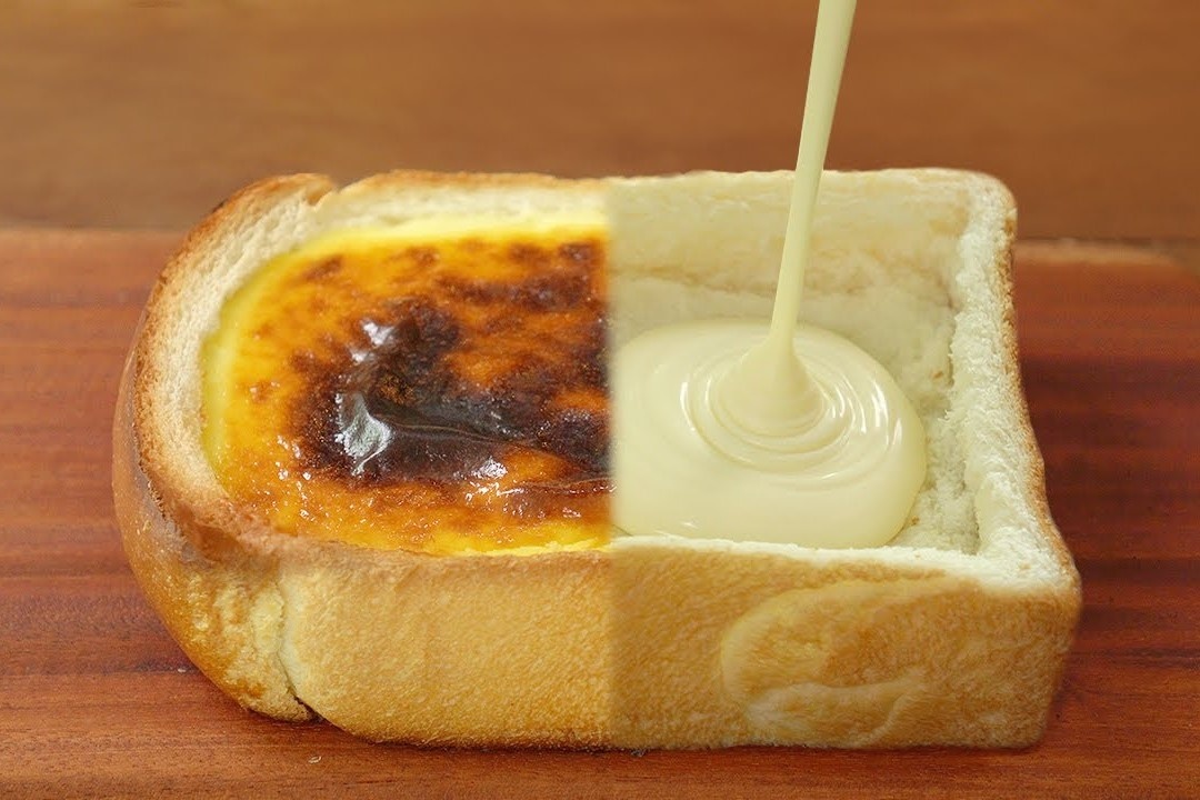 Bua sang nhanh gon voi banh mi nuong kem pho mai hinh anh