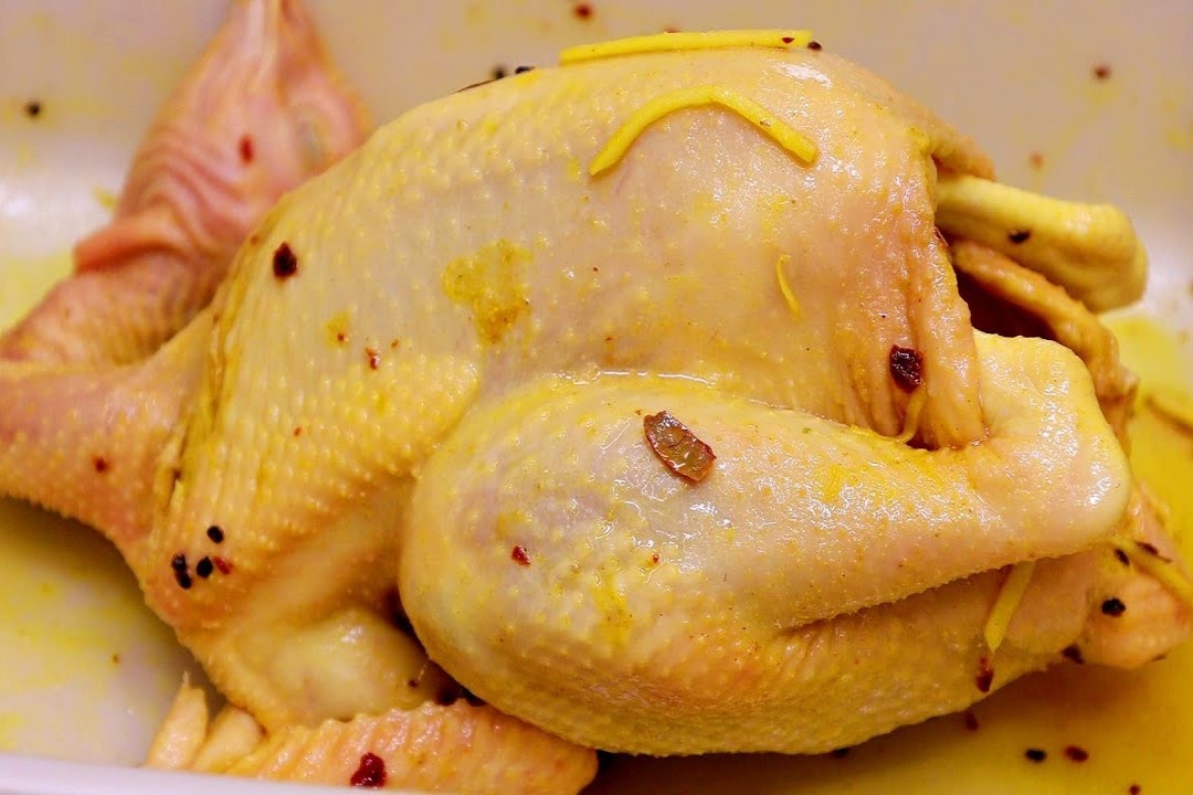 Cach uop va hap ga nguyen con hinh anh