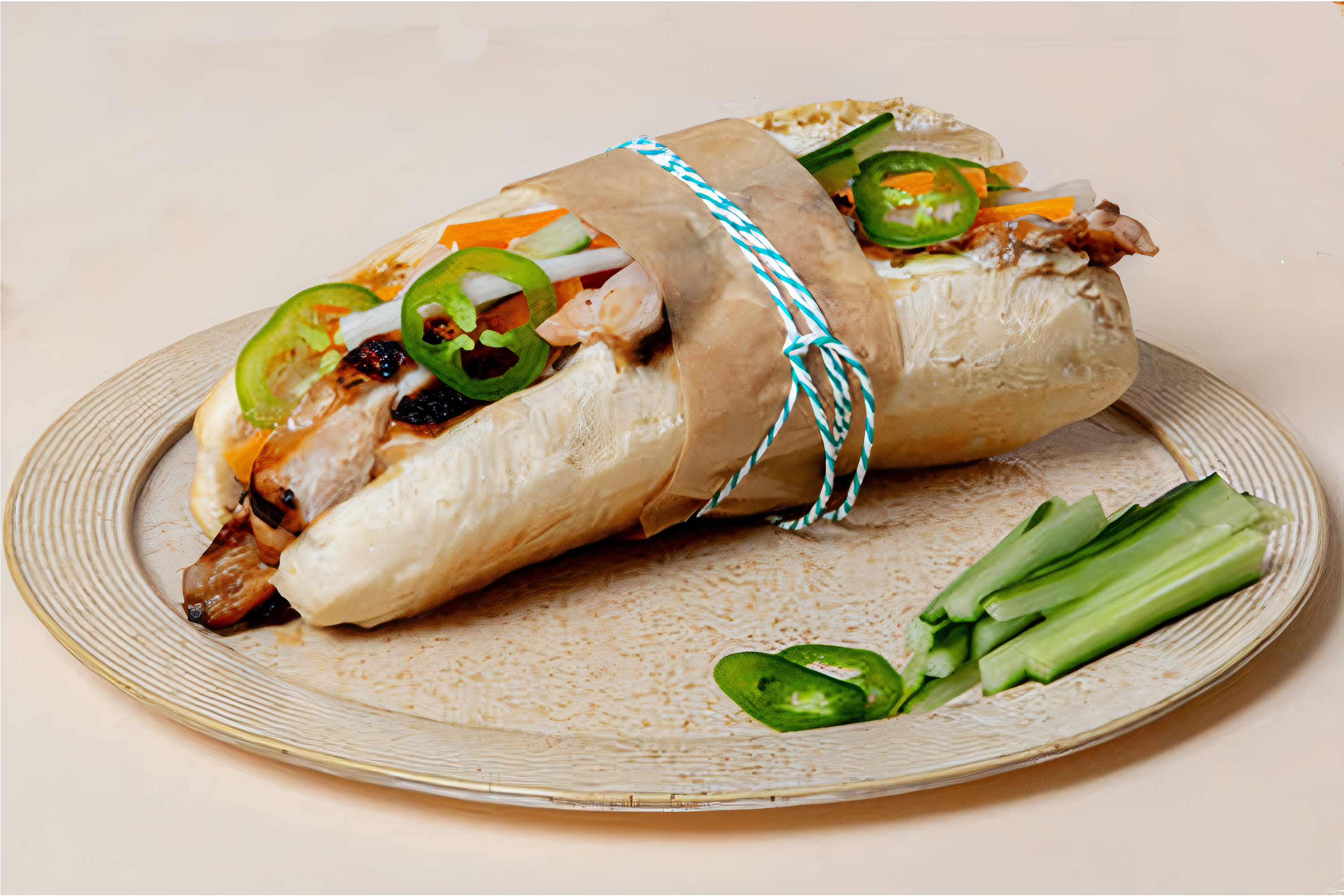 Cong thuc lam banh mi kep thit ga nuong hinh anh