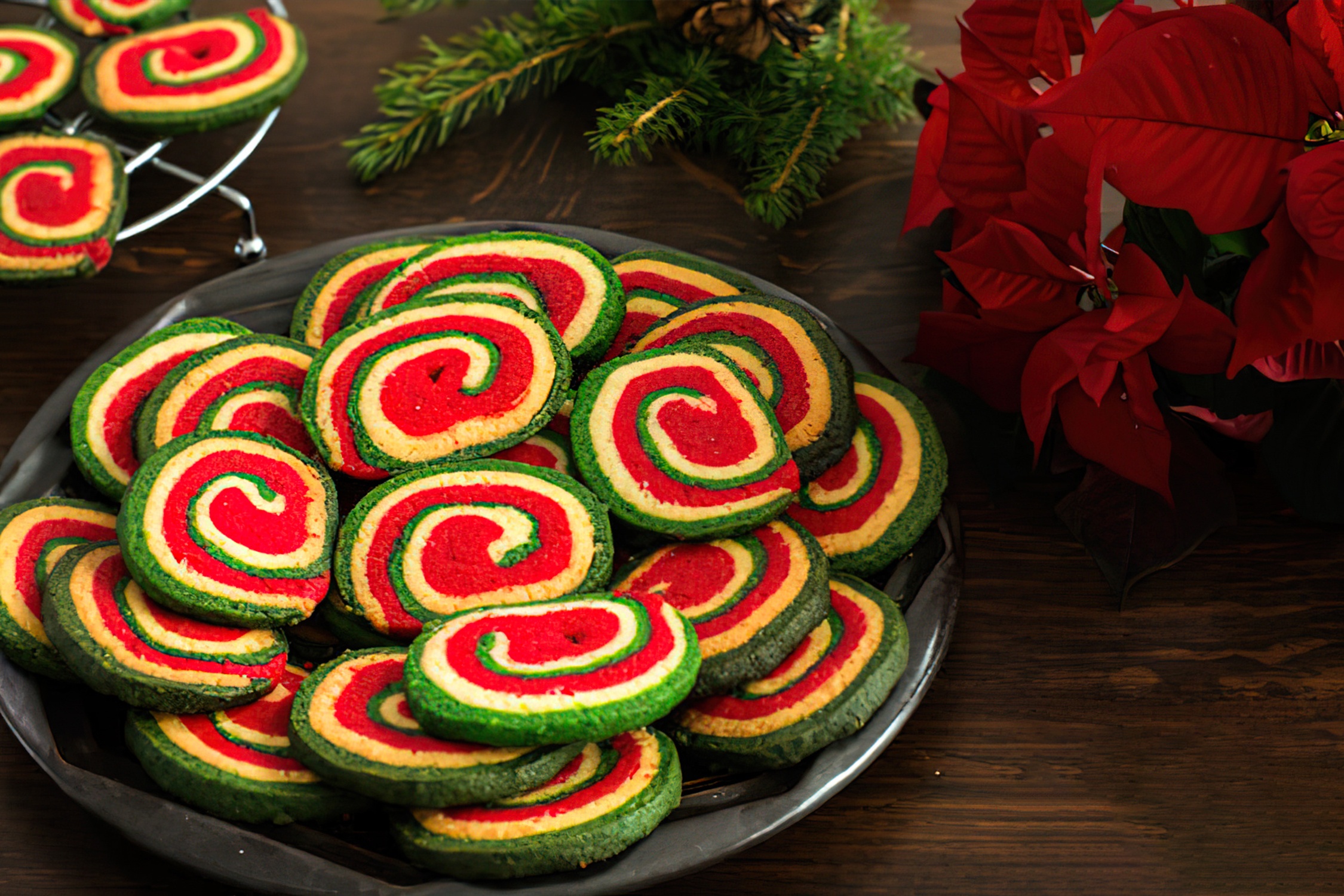 Cach lam banh quy vong xoay cho Giang Sinh hinh anh