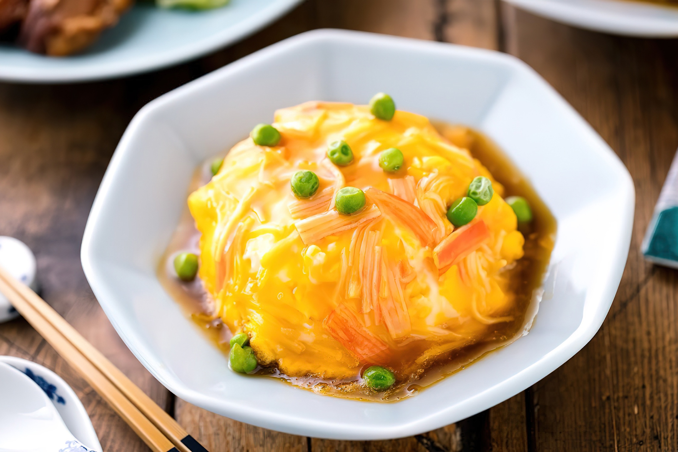 Mon com trung thanh cua de gay nghien cua nguoi Nhat hinh anh