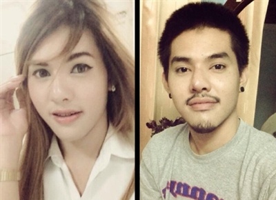 Numnow xinh đẹp trong hình dáng nữ giới và khá điển trai khi trở về làm đàn ông.