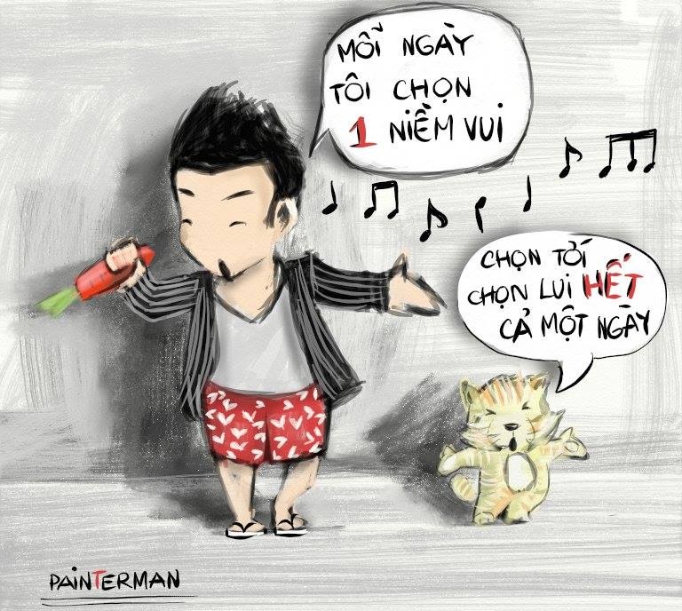 Chang trai Sai thanh ke chuyen doi song bang tranh hinh anh