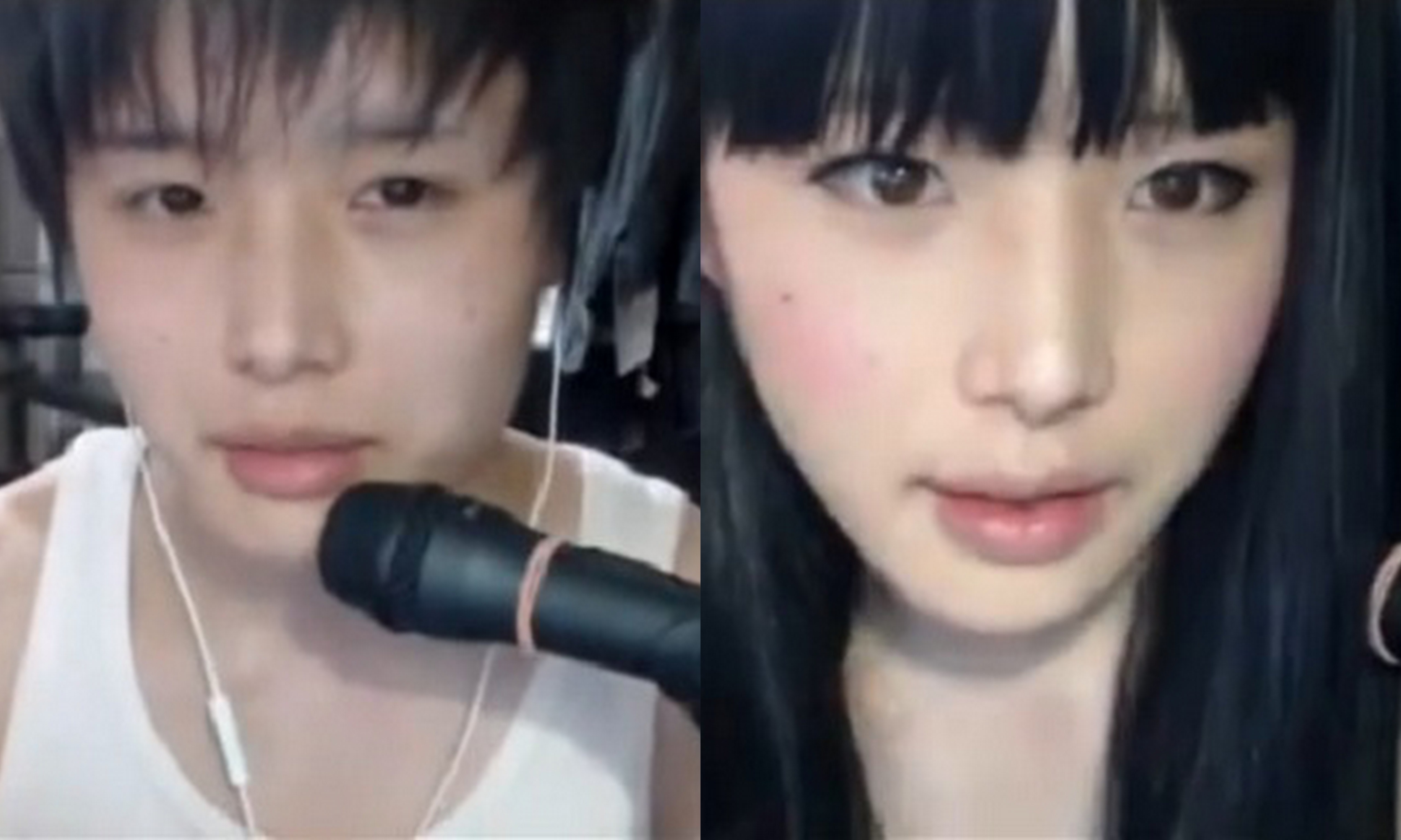 PurotanCH trước và sau khi trang điểm.