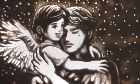 Clip lay dong ve con trai mat vi benh tim cua NS Phong Giao hinh anh