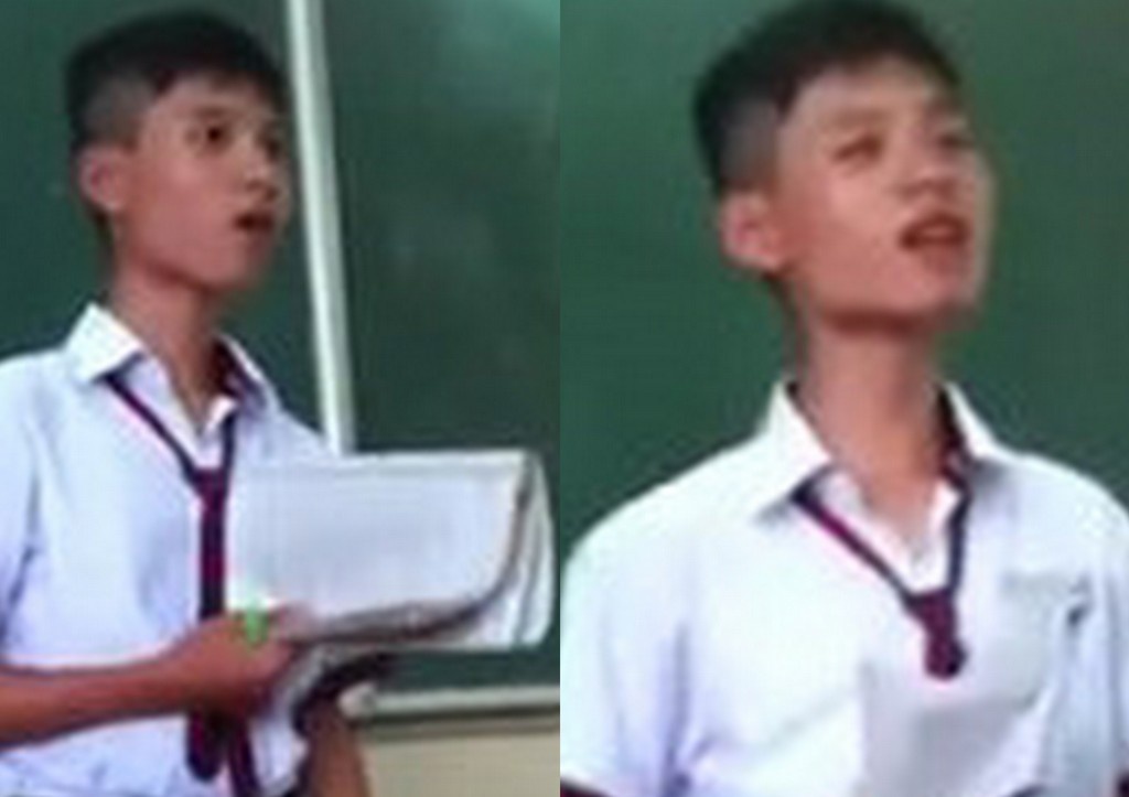 Clip 'hoc sinh cung nhat Viet Nam' khien dan mang bat cuoi hinh anh