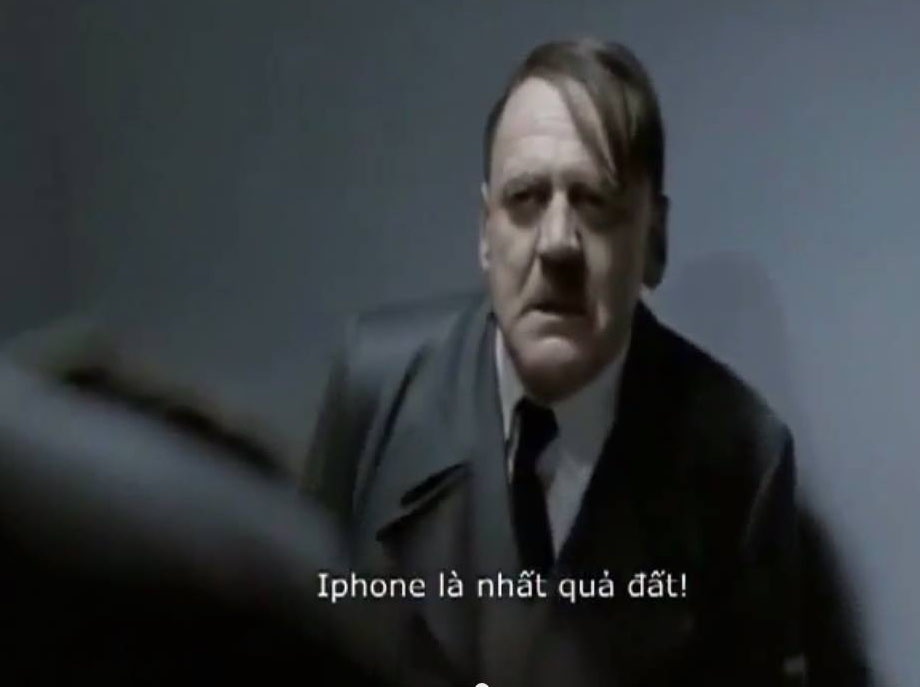 Đoạn phim về trùm độc tài phát xít Hitler là clip được chế nhiều nhất trên cộng đồng mạng Việt.