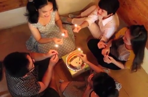 Clip sinh nhat xua va nay hinh anh