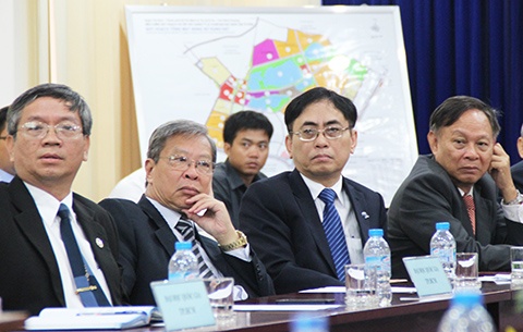 Các cán bộ chủ chốt của ĐHQG TP.HCM.