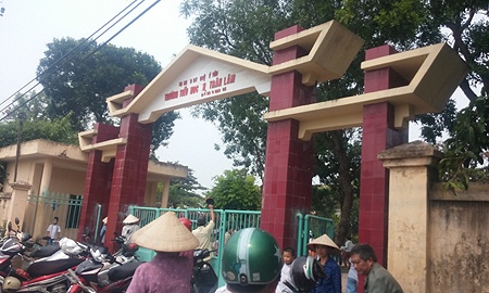 Trường TH thị trấn Lâm, huyện Ý Yên, Nam Định. (Ảnh: Đăng Duy)