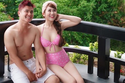 Anh cuoi bikini gay xon xao mang cua 9X Sai thanh hinh anh