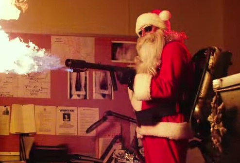 Clip ong gia Noel pha hoai hai huoc hinh anh