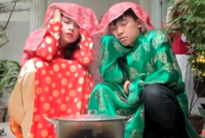 Clip vui su khac biet giua Tet xua va Tet nay hinh anh