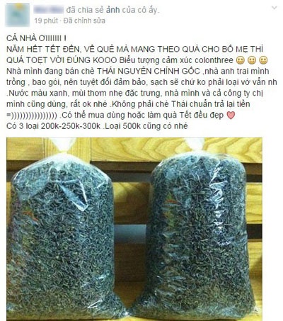 Đủ các loại hàng hóa được rao bán trên các chợ online