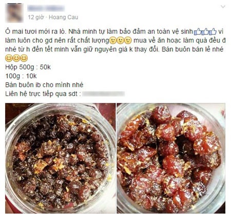 Mứt Tết, ô mai cũng là mặt hàng được nhiều sinh viên lựa chọn kinh doanh.