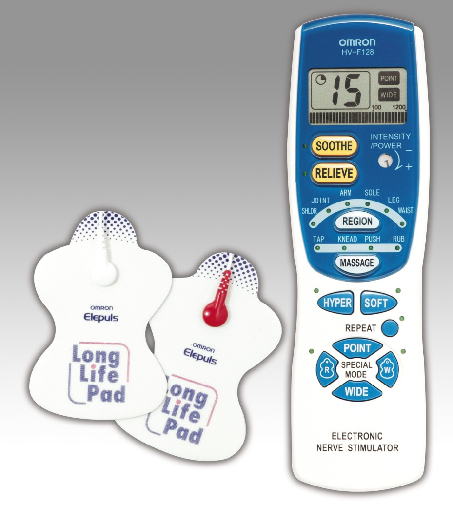 Máy massage xung điện HV-F128+2 Pads Omron.