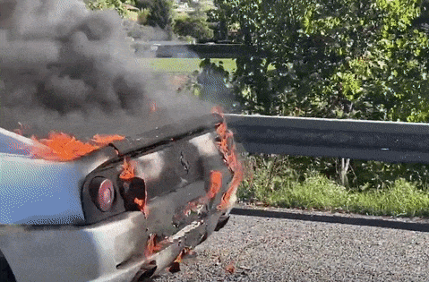 Vua lai thu ra duong, sieu xe Ferrari boc chay du doi hinh anh