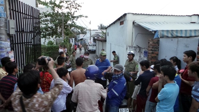 Hien truong vu xac nguoi bi dot chay o Sai Gon hinh anh