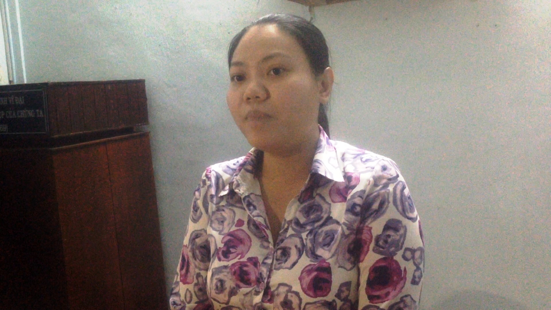 Bà Vũ Yến Oanh – Chủ tịch UBND phường 1, quận 8, TP.HCM trong buổi tiếp xúc với báo chí chiều 5/12