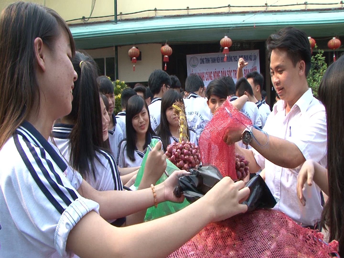 Hoc sinh TP HCM 'giai cuu' hanh tim Soc Trang hinh anh