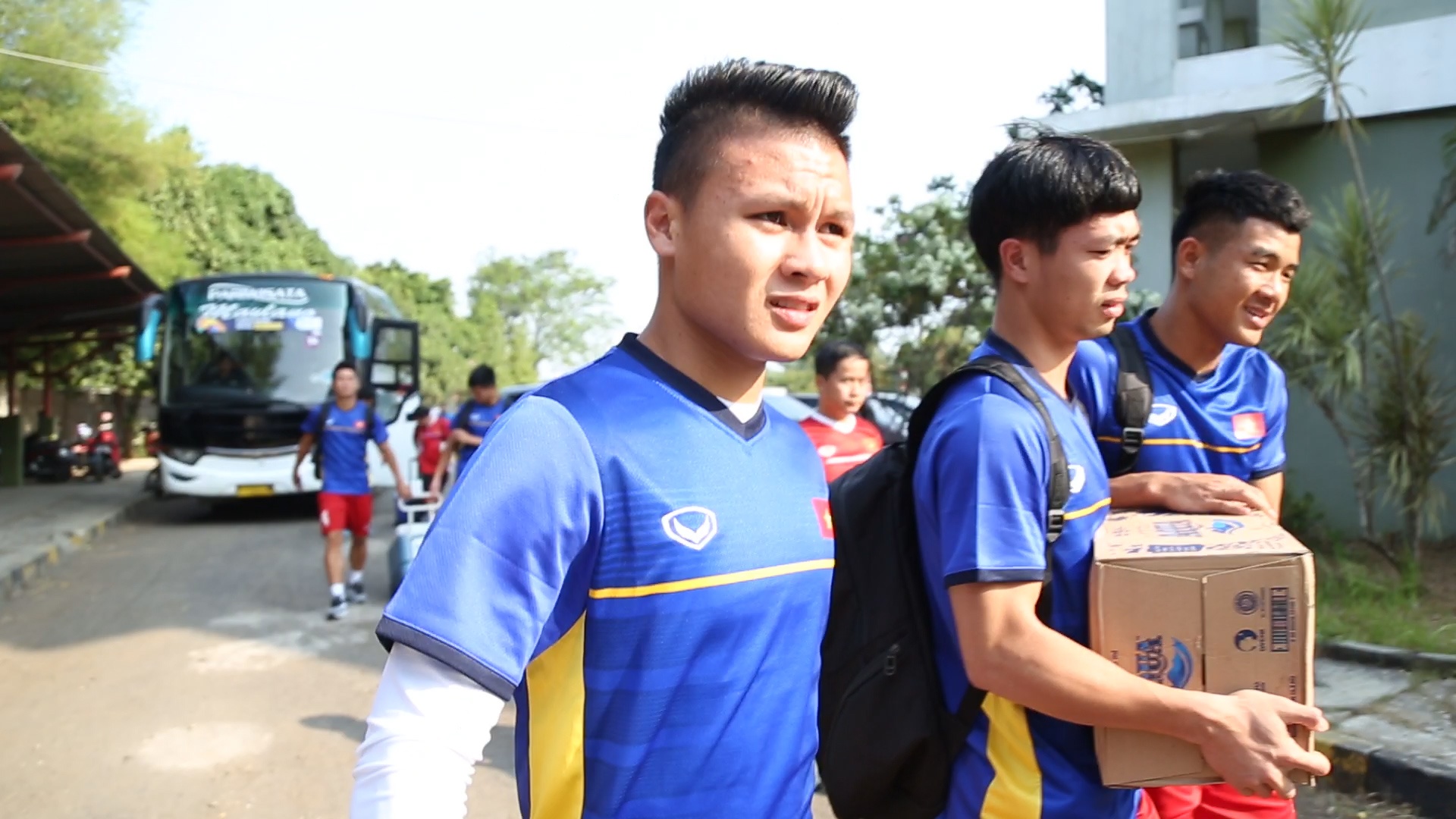 San tap dat chat luong dau tien cua Olympic Viet Nam tai ASIAD 18 hinh anh