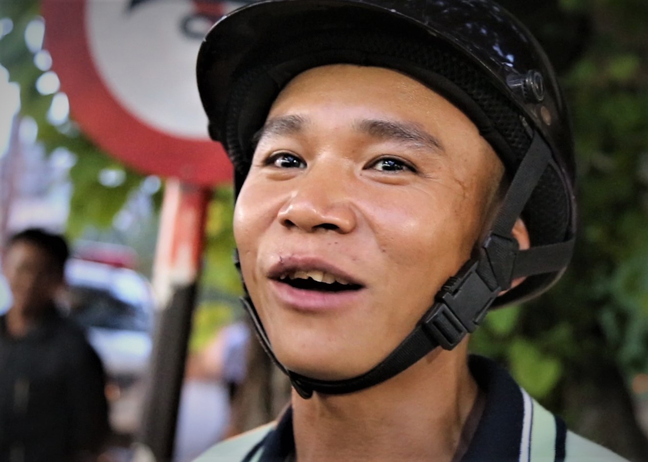 Loi ke cua anh xe om cuu nhieu nguoi trong vu tai nan o Long An hinh anh